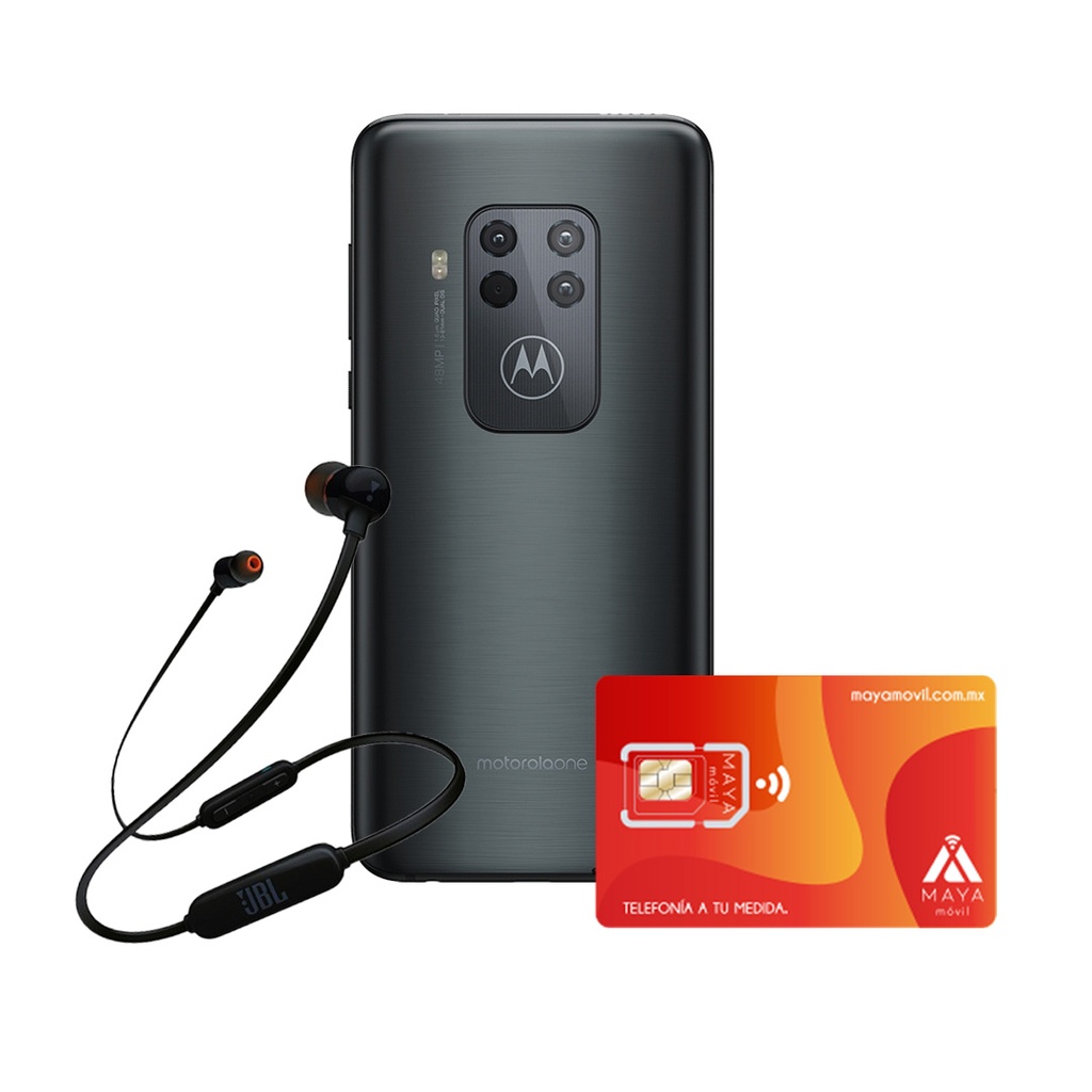 Motorola One Zoom 6.4&quot; con servicio Maya Móvil Pro 3 Meses y audífonos JBL