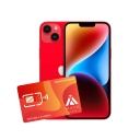 iPhone 14 128GB Rojo Reacondicionado Premium + SIM Maya Móvil 2GB