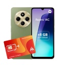 Plan anual Maya Móvil Standard 12GB + Equipo Xiaomi Redmi 14C 4GB, 128GB Verde