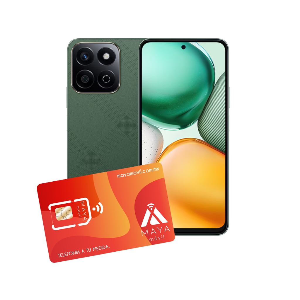 Honor X7C 8GB Ram 256GB, Verde + SIM Maya Móvil Eco 2GB por 30 días.