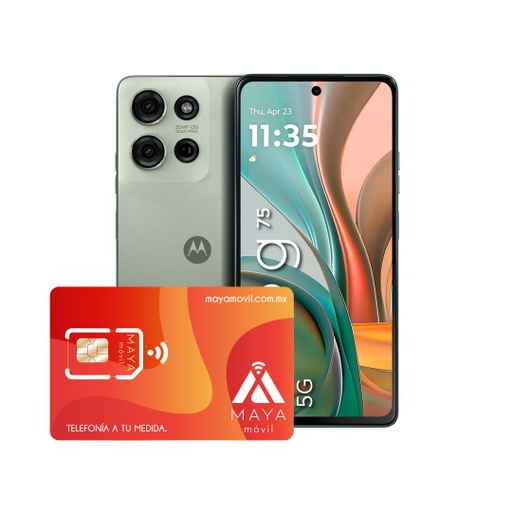 [PB3V0010MX/NEW] Moto G75 8GB, 256GB - Verde + Servicio Maya Móvil Plus 3GB vigencia 30 días